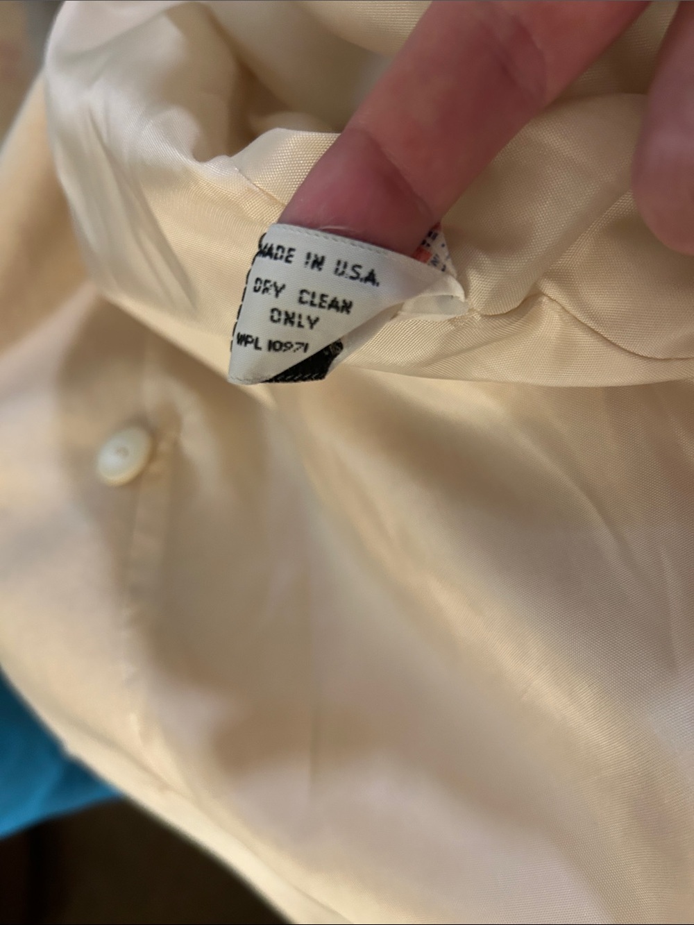 Vintage Braefair Ivory Wool Blend Double Breasted Coat Gold Crest Buttons - Picture 6 of 11